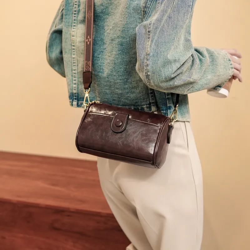 North Pack PU Shoulder Bag, Crossbody Bag Regular Women's Coffee/Brown/Pink/Ecru-1