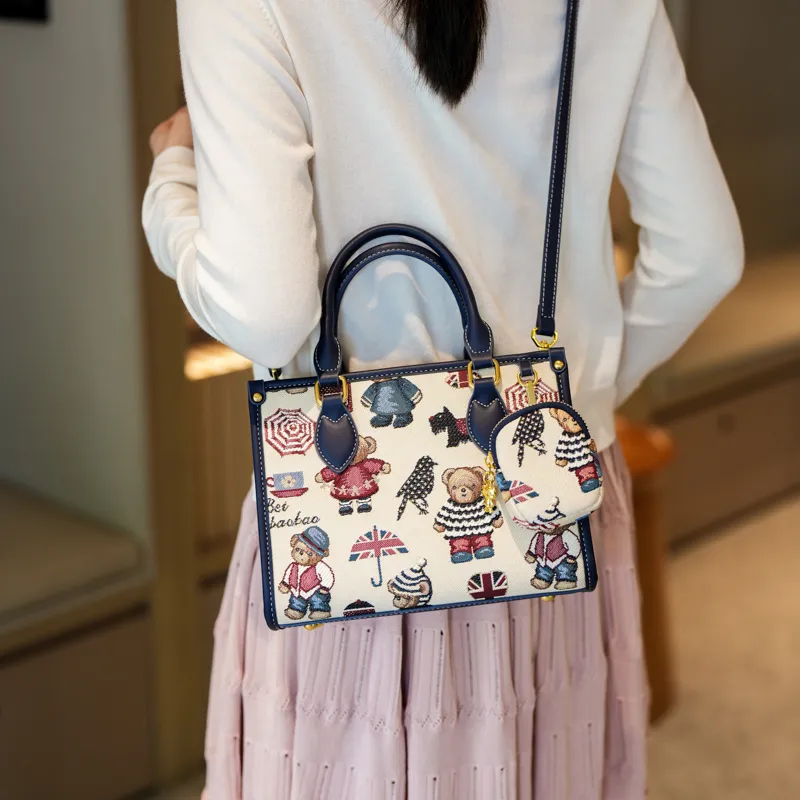 North Pack Fabric Tote Shoulder Bag, Crossbody Bag, Handbag Regular Women's Multicolor-6