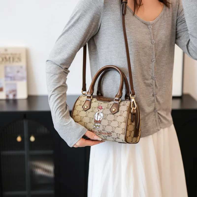 North Pack Sail Boston Bag, Shoulder Bag, Crossbody Bag, Handbag Women's Ecru/Khaki-5