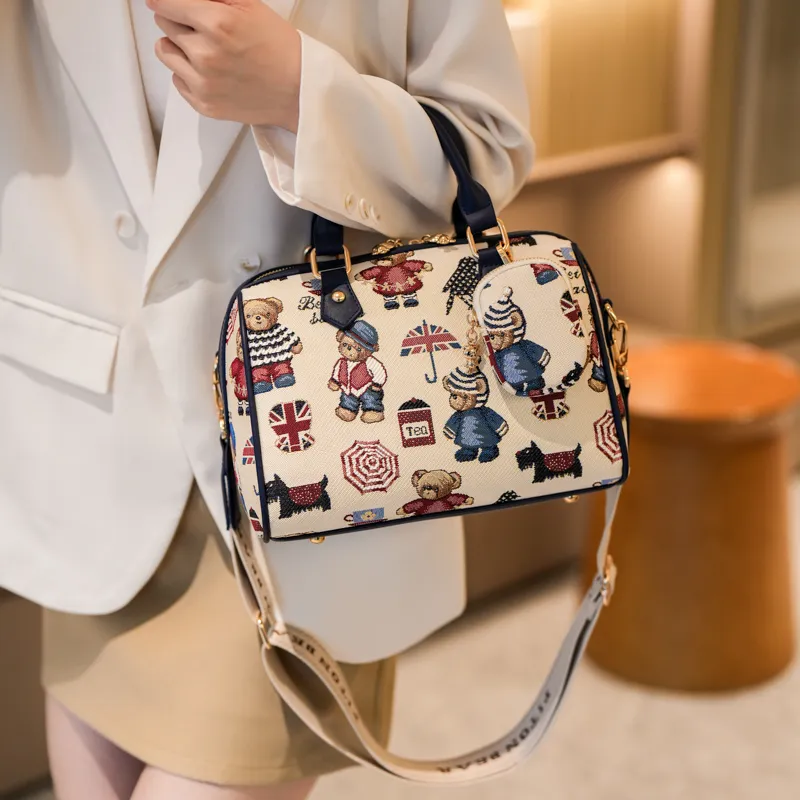 North Pack Fabric Crossbody Handbag Women's Multicolor-4