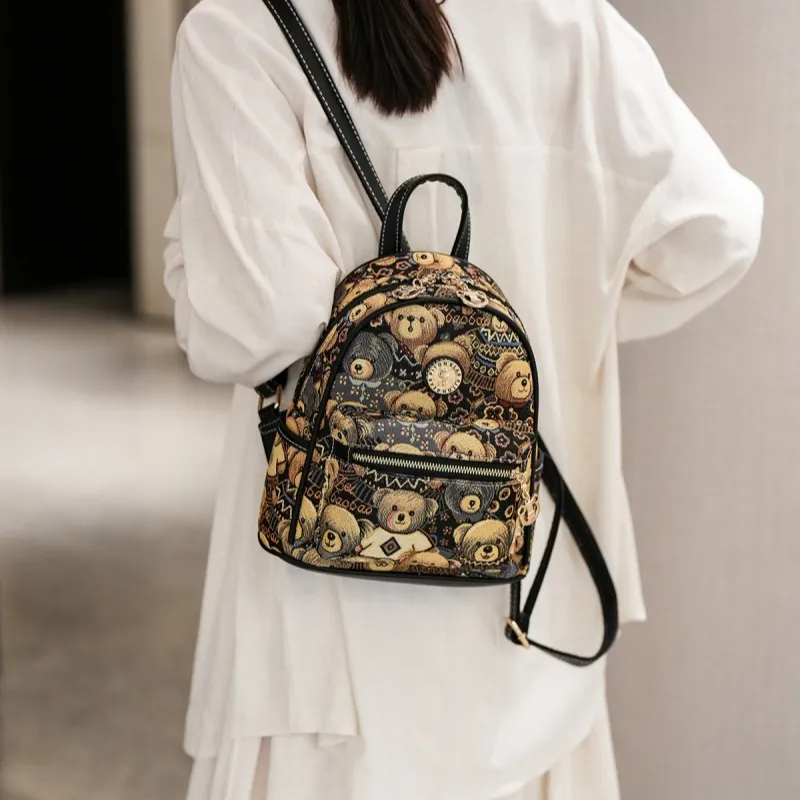 North Pack Fabric Backpack Women's Multicolor-1