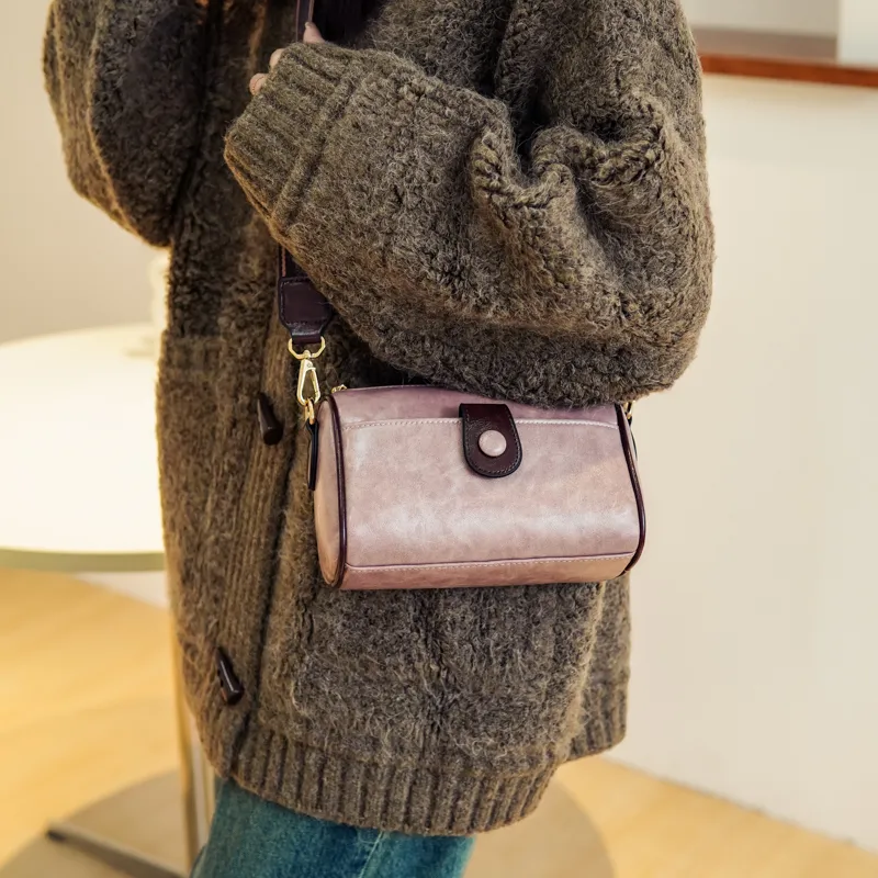 North Pack PU Shoulder Bag, Crossbody Bag Regular Women's Coffee/Brown/Pink/Ecru-10