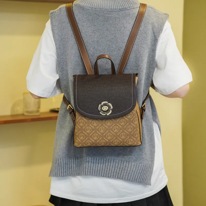 North Pack PU Backpack Women's Coffee-3