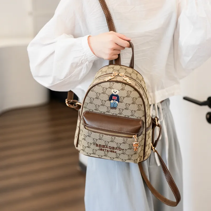 North Pack Canvas Backpack Regular Women's Ecru/Khaki-8