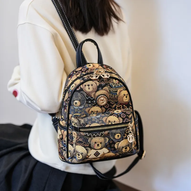 North Pack Fabric Backpack Women's Multicolor-3