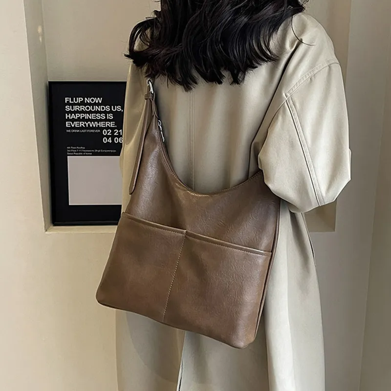 North Pack PU Handbag, Shoulder Bag, Bucket Bag Tubas Women's Mud/Black/Brown/Coffee-1