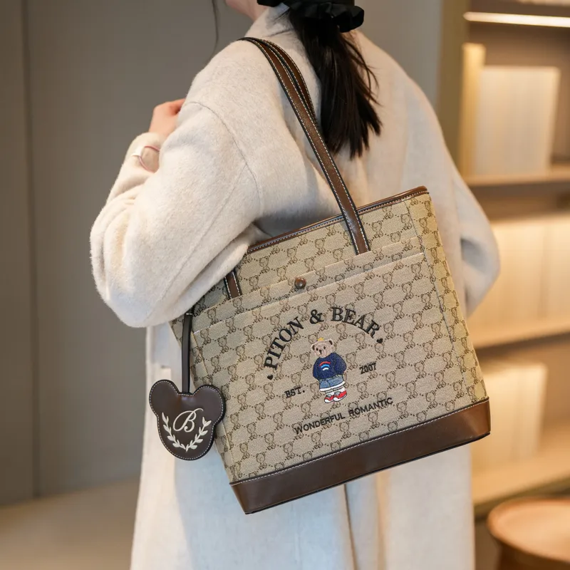 North Pack Canvas Bag, Shoulder Bag Regular Women's Ecru/Khaki-9