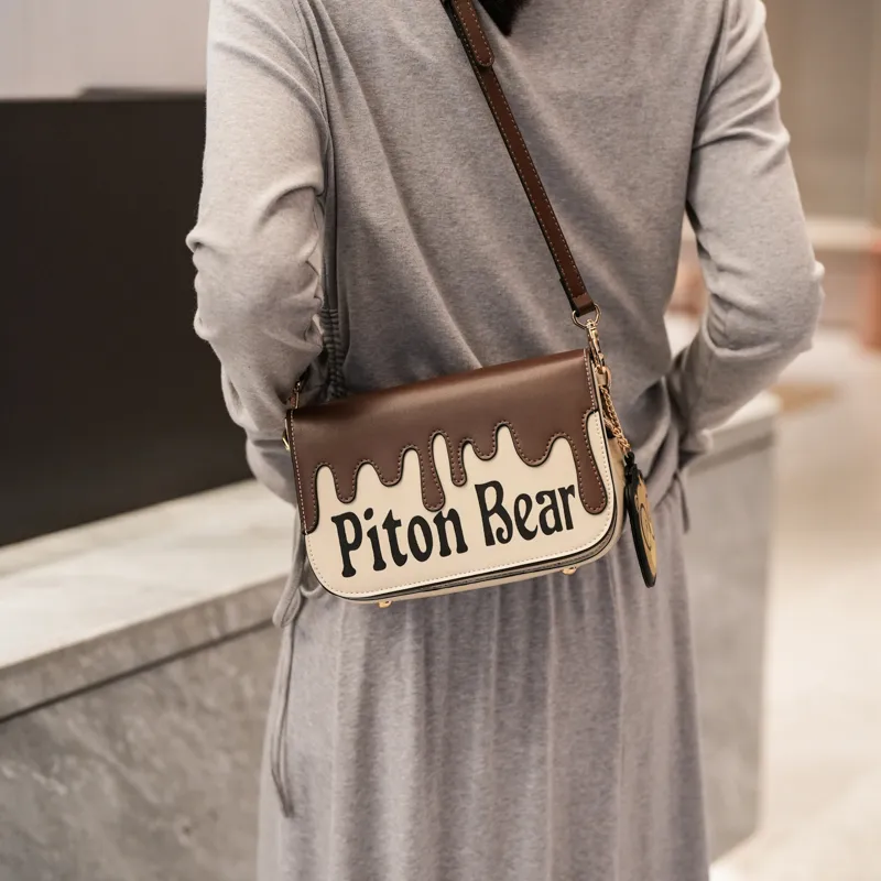 North Pack PU Shoulder Bag, Crossbody Bag Regular Women's Coffee-2