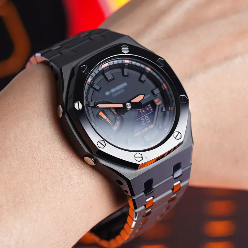 VENCREW Interlocking Sand Forged Collection Watch Cases Unisex-3