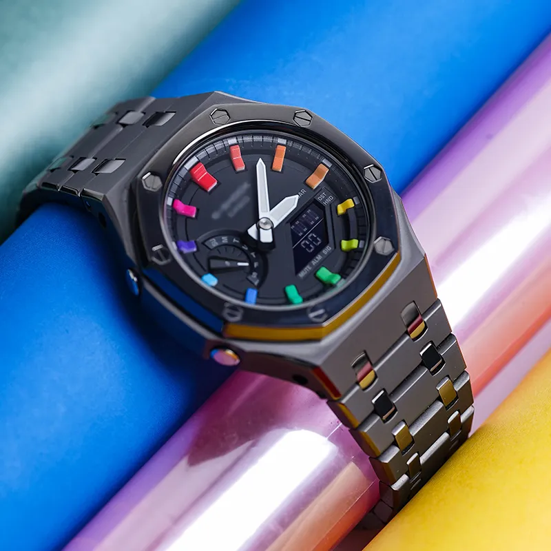 VENCREW Interlocking Sand Forged Collection Watch Cases Unisex-11