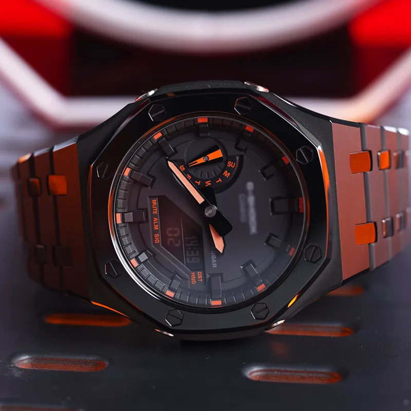 VENCREW Interlocking Sand Forged Collection Watch Cases Unisex-2