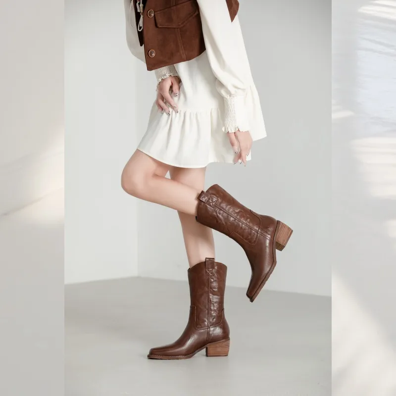 BAFFN Ankle Boots Women's Saddle Brown-6