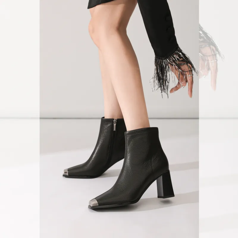 BAFFN Ankle Boots 6cm Women's Black-2