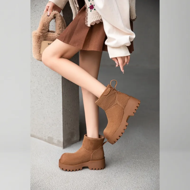 BAFFN Ankle Boots Women's Camel-4