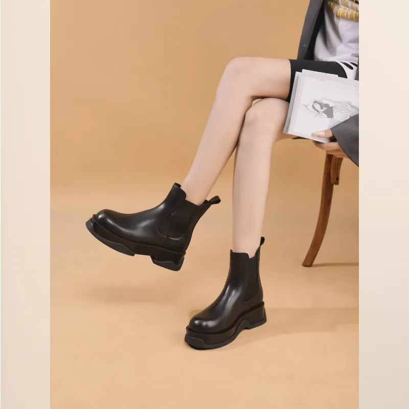 BAFFN Short Chelsea Boots Women's Black-4