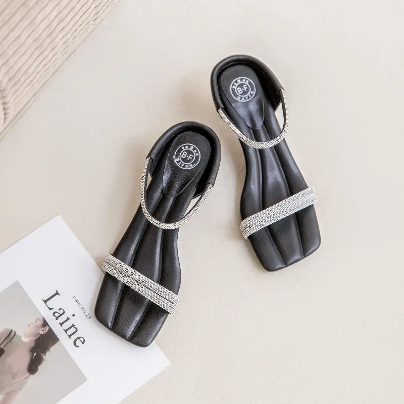 BAFFN Abrasion Resistant Slip Resistant Slide Slippers Women's Black-2