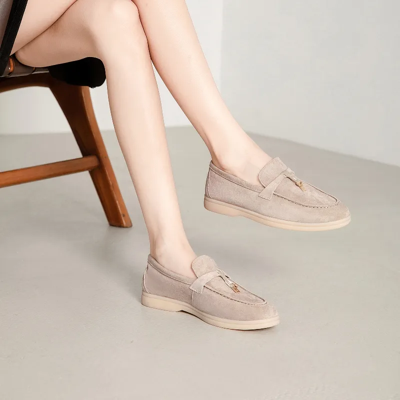 BAFFN Loafers Women's Sand White-5