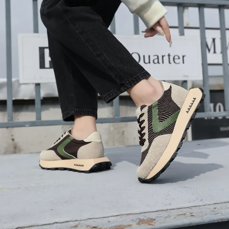 BAFFN Anti Slip And Wear Resistant Breathable Low Top Casual Shoes Women's Coffee-3