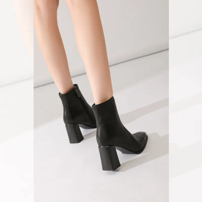BAFFN Ankle Boots 6cm Women's Black-3
