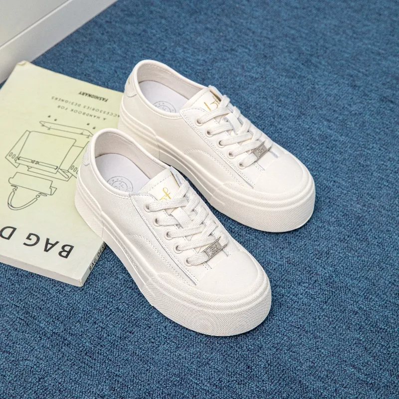 BAFFN Low Top Skateboard Shoes Women's White-1