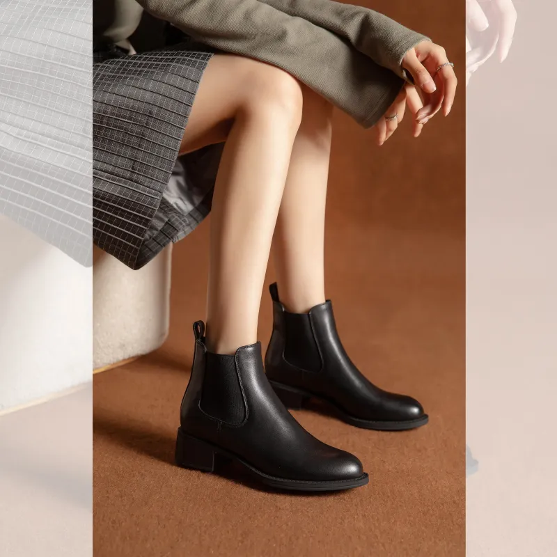 BAFFN Short Chelsea Boots Women's Black-1