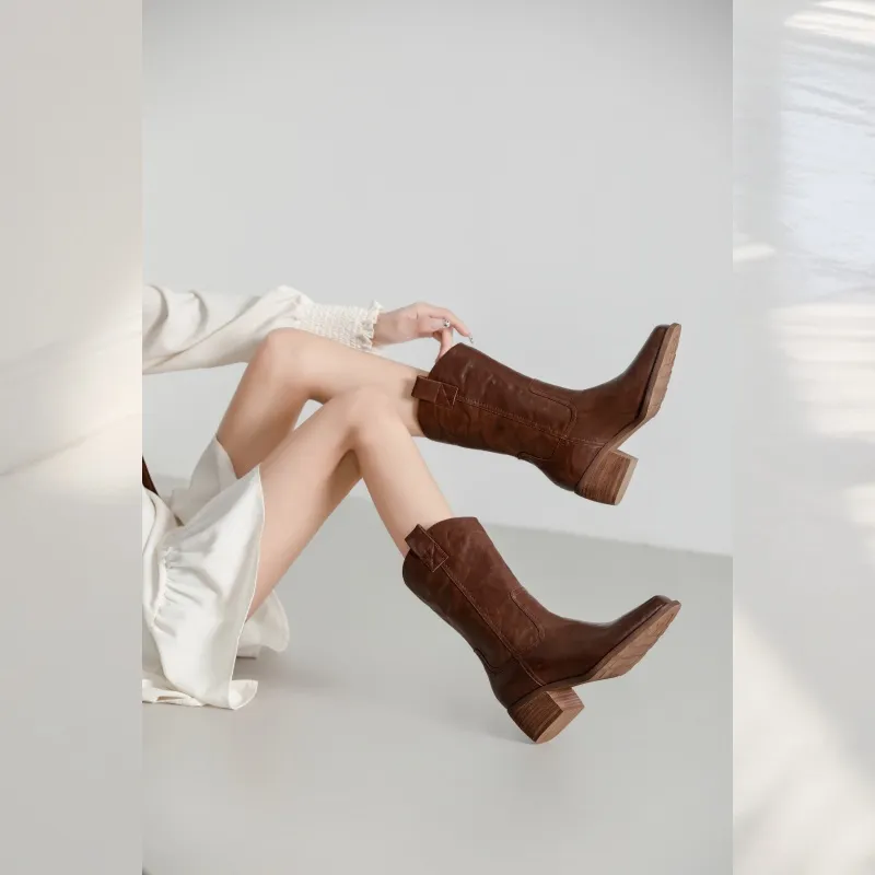 BAFFN Ankle Boots Women's Saddle Brown-3