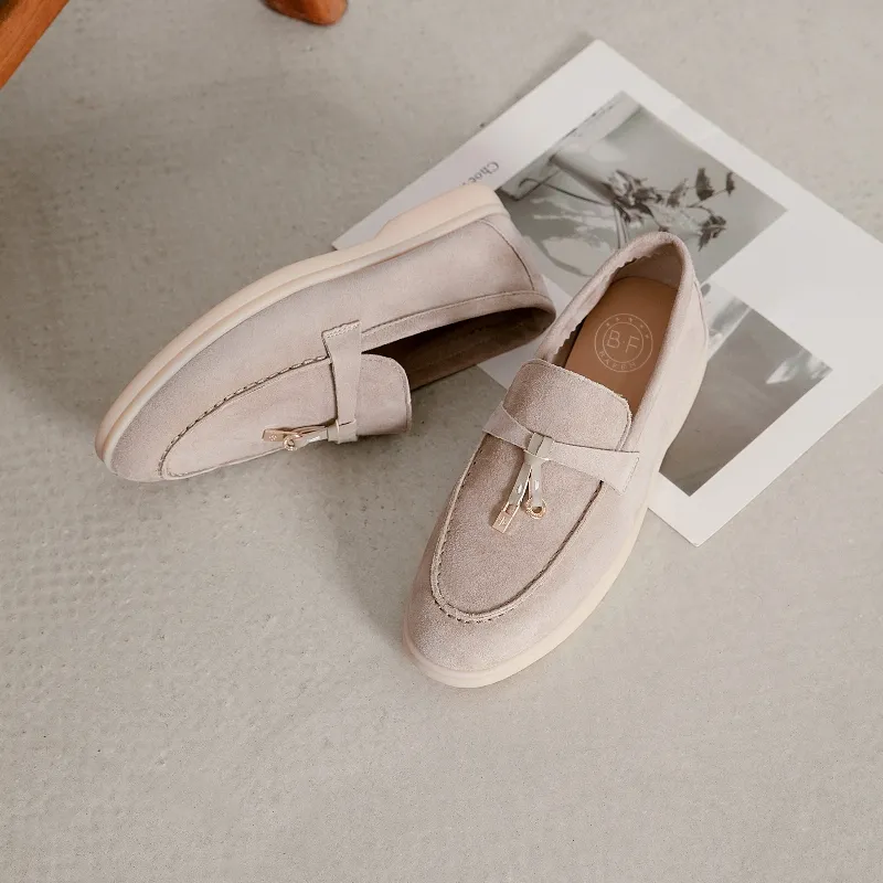 BAFFN Loafers Women's Sand White-1