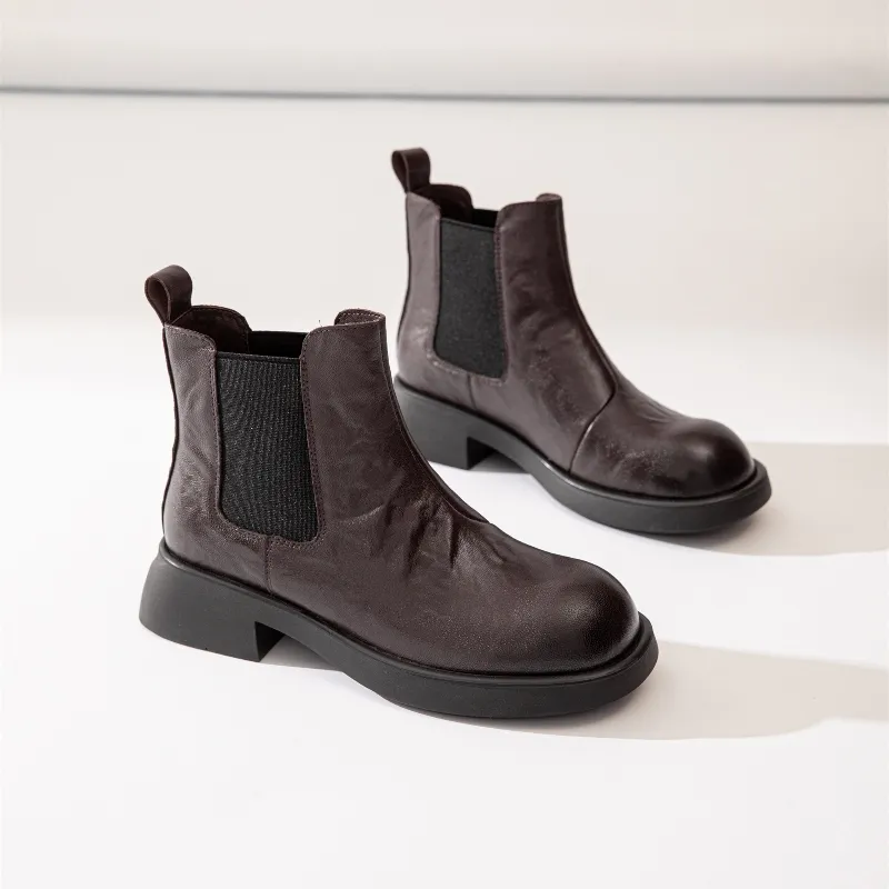 BAFFN Short Unisex Wind Chelsea Boots 4CM Women's-6