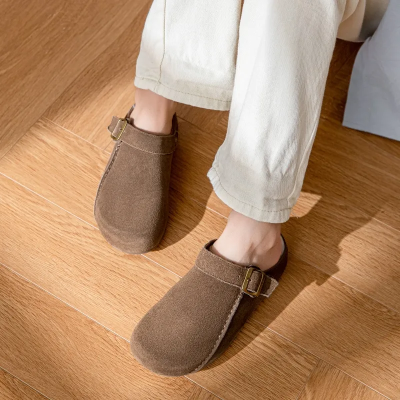 BAFFN Rubber Sole Slip Resistant Wrap toe Slippers Women's Sand-4