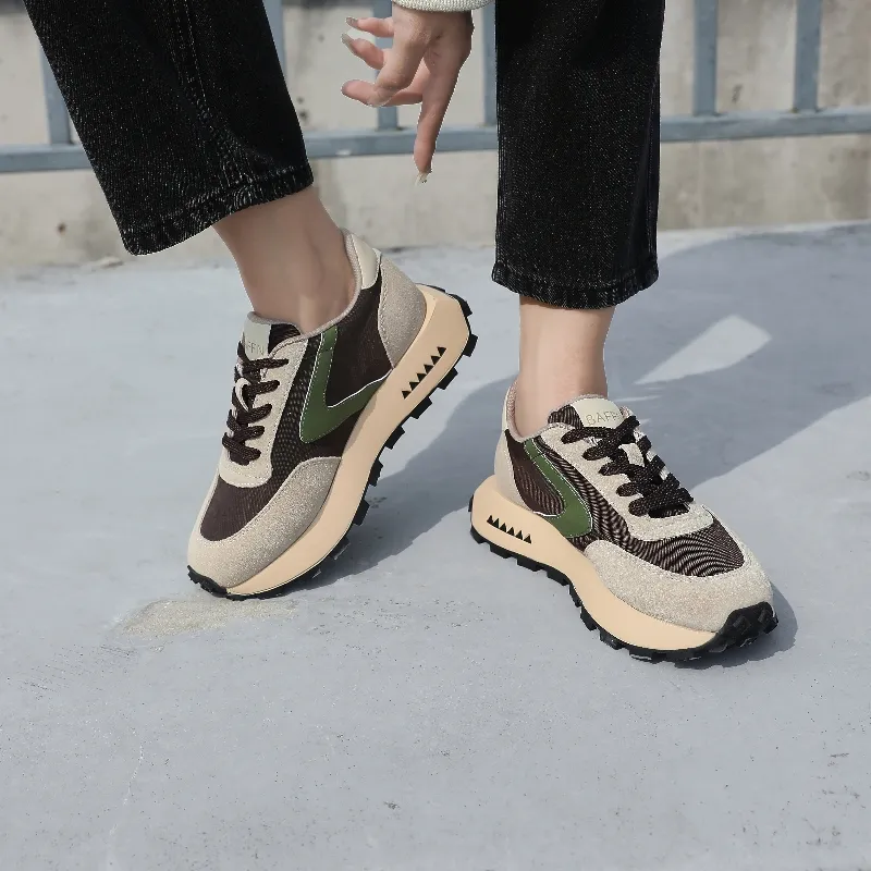 BAFFN Anti Slip And Wear Resistant Breathable Low Top Casual Shoes Women's Coffee-2