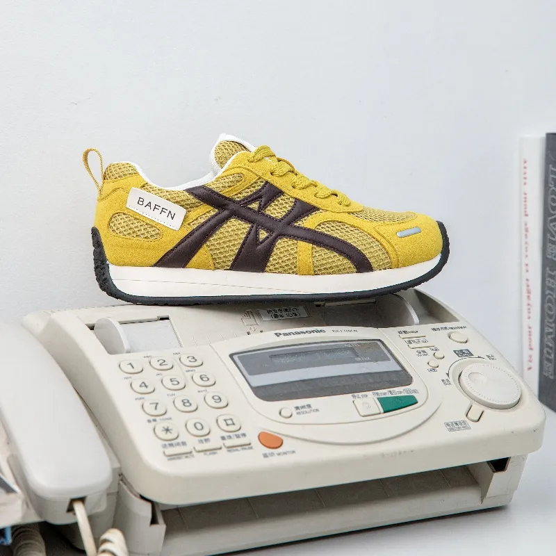 BAFFN Slip Resistant, Abrasion Resistant, Lightweight Low Top Casual Shoes Women's Mustard Yellow-2
