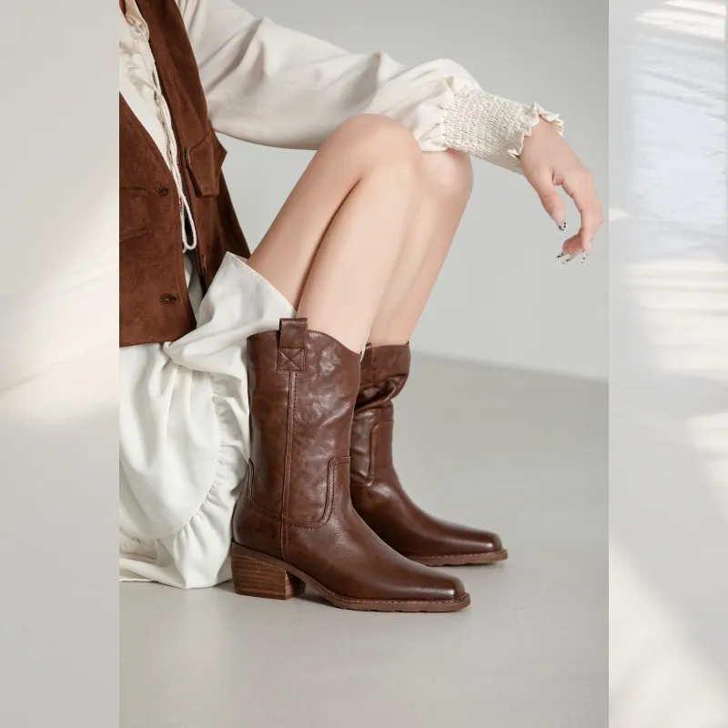 BAFFN Ankle Boots Women's Saddle Brown-2