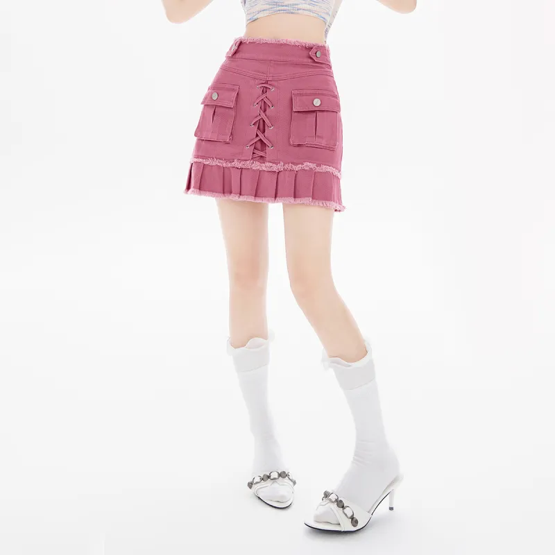 EPTISON WOMAN Denim Short Skirts Women's-8