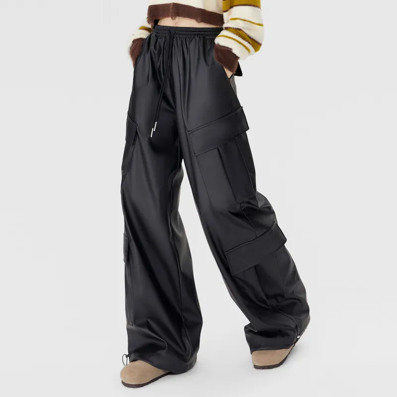 EPTISON WOMAN Leather Pants Women's-2
