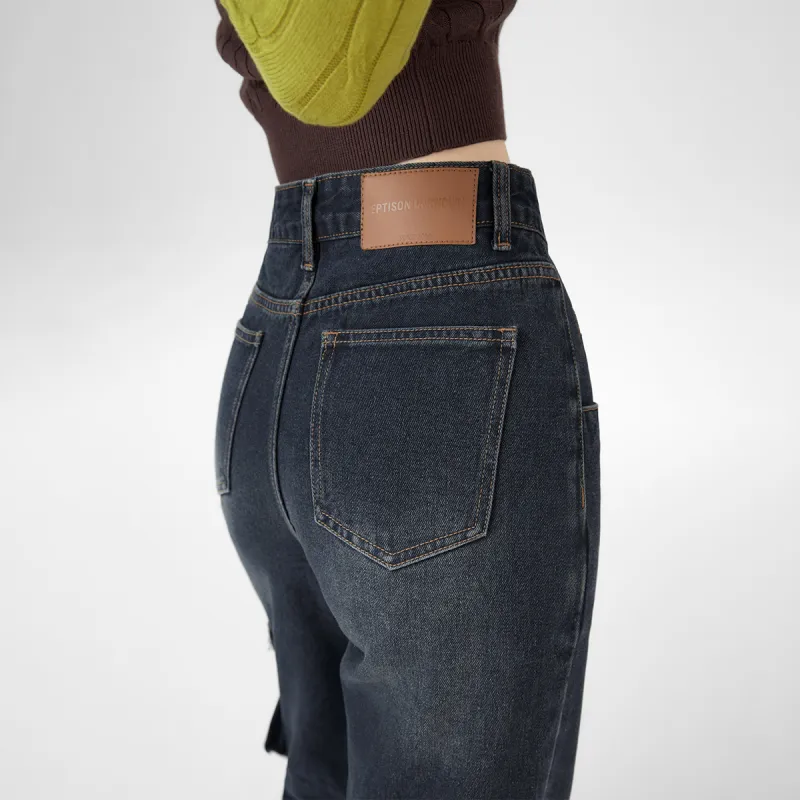 EPTISON WOMAN Jeans Women's Vintage Denim Blue-4