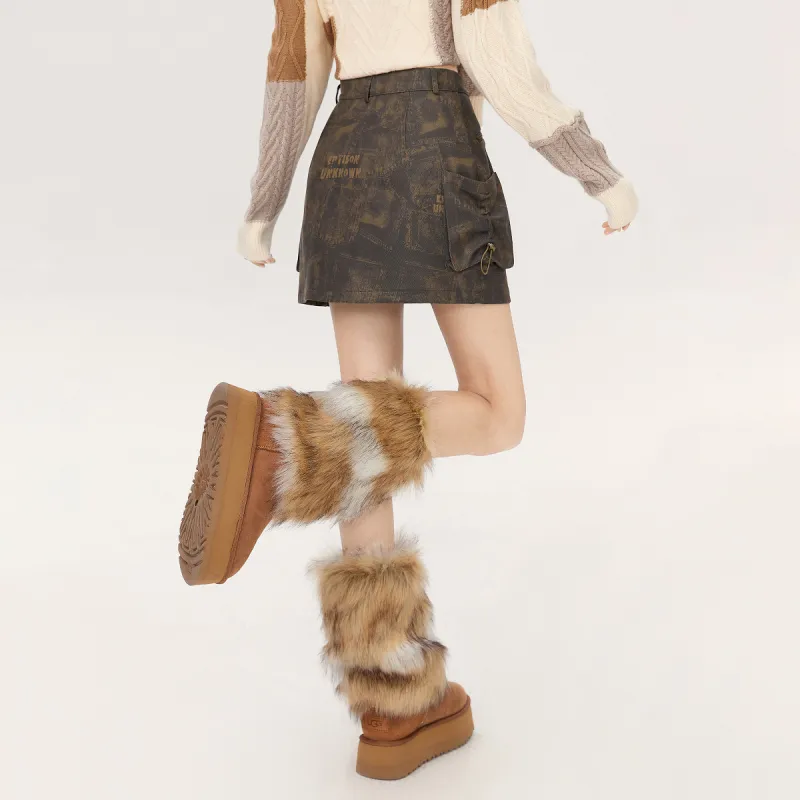 EPTISON WOMAN Cargo Short Skirts Women's-4