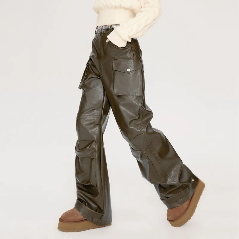 EPTISON WOMAN Casual Pants Women's Brown Green-4