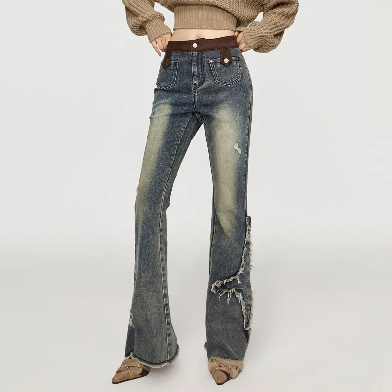 EPTISON WOMAN Jeans Women's Vintage Washed Blue-4