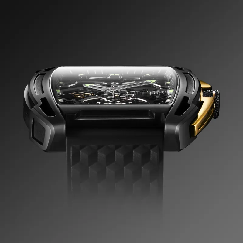 CIGA Design Z Series Edge Boundarybreaker Edition Mechanical Movement Silicone Strap Watch Men's Watches Silver Dial-3