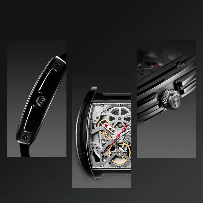 CIGA Design Z Collection Frontier Mechanical Movement Genuine Leather Strap Watch Men's Watches Silver Dial-5