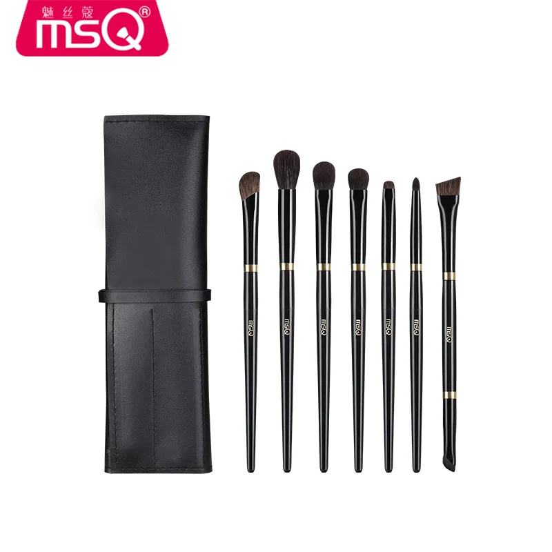 MSQ Black Piano Master Makeup Brushes 7 Pcs-1