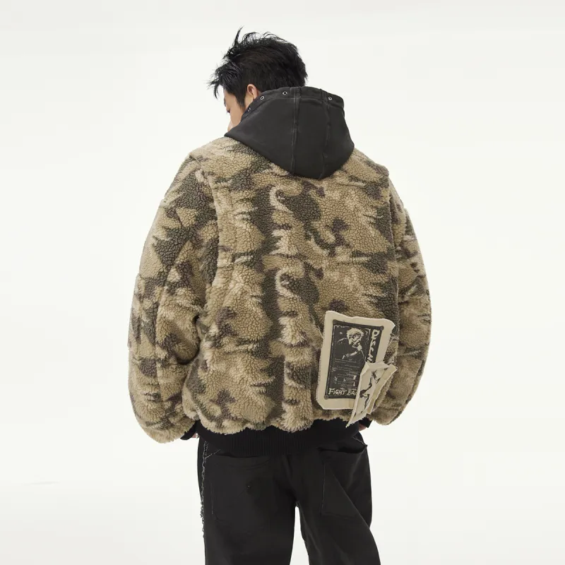 EPTISON FW24 Puffer Jacket Unisex Camouflage Khaki-3