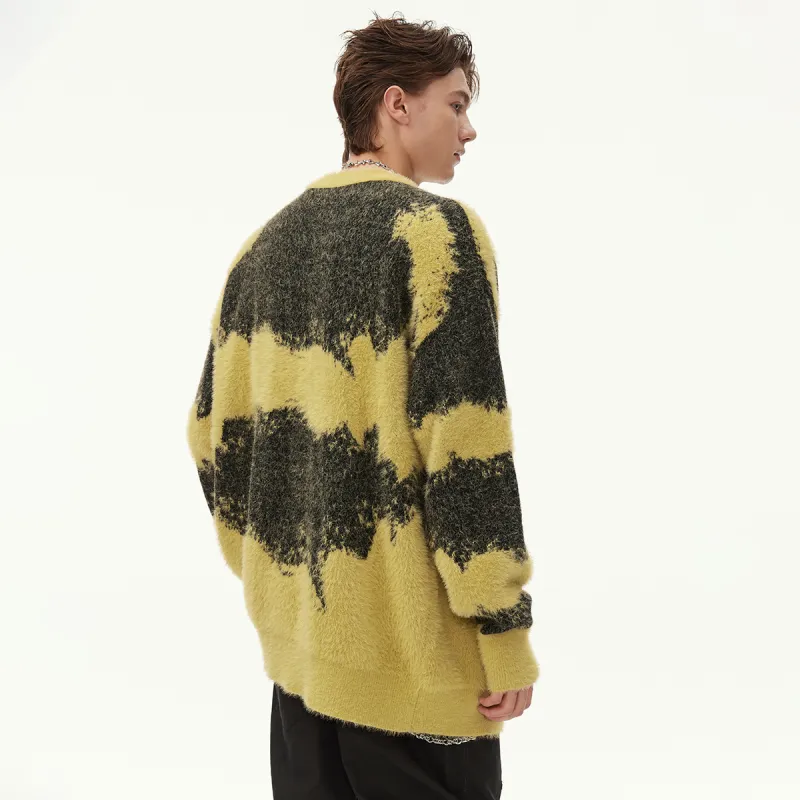 EPTISON Sweater Unisex Black White Gradient-17