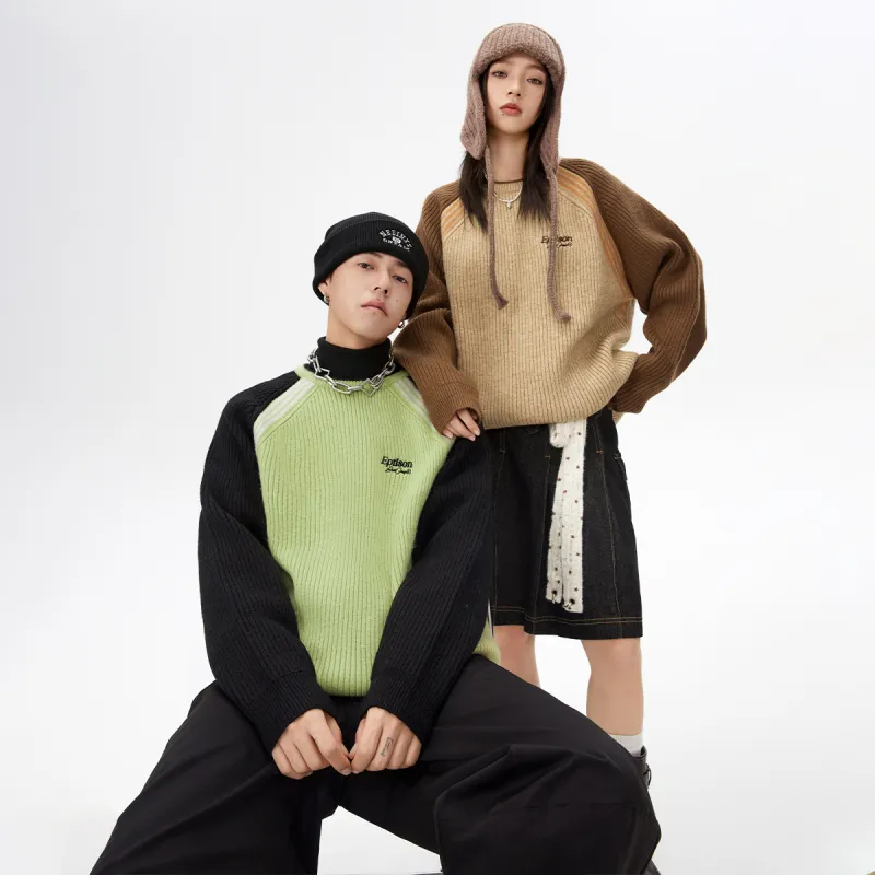 EPTISON Color Blocking Sweater Unisex-6