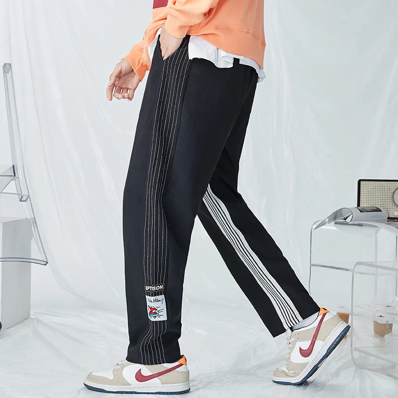 EPTISON Casual Pants Unisex Charcoal Black-2