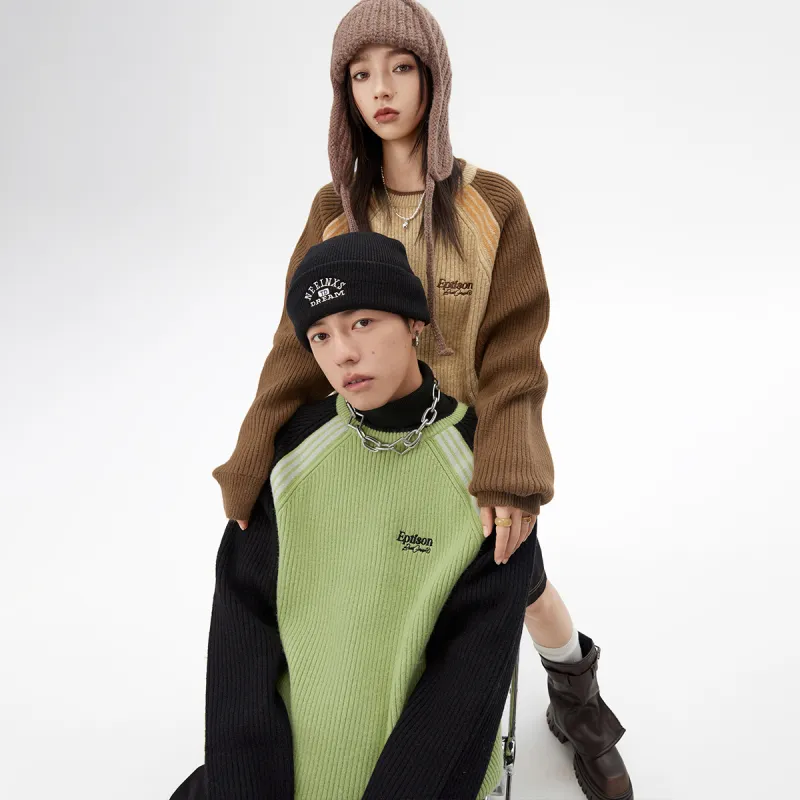 EPTISON Color Blocking Sweater Unisex-7