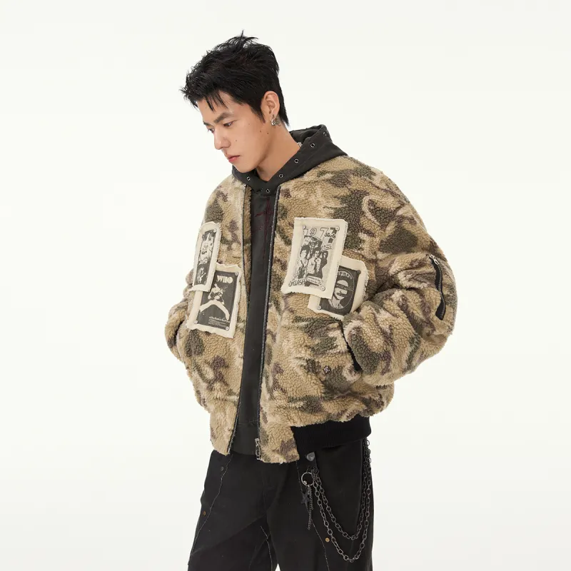 EPTISON FW24 Puffer Jacket Unisex Camouflage Khaki-2