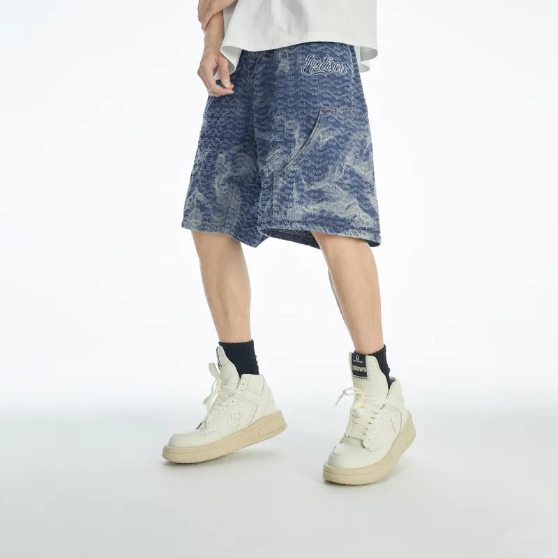 EPTISON Denim Shorts Unisex Denim Blue-2