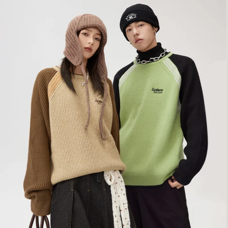 EPTISON Color Blocking Sweater Unisex-2