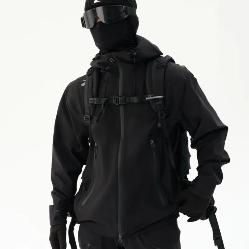TAJEZZO Waterproof And Windproof To Keep Warm Windbreaker Jacket Unisex-2